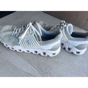 On Cloudswift Women 10 White Glacier Running Shoes Helion Superfoam Sneakers